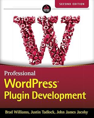 Professional WordPress Plugin Development book cover